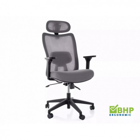 Fotel Ergonomiczny Q-724 Szary Signal - Komfort i Zdrowie