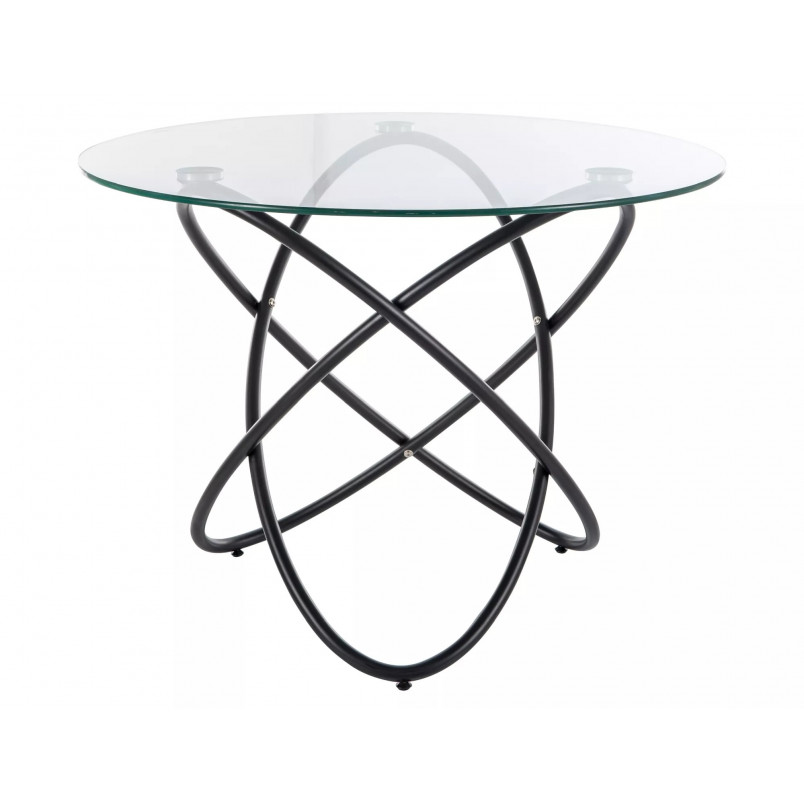 Stół szklany okrągły Orbit 100cm Signal - Elegancki design
