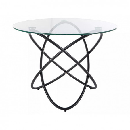 Stół szklany okrągły Orbit 100cm Signal - Elegancki design