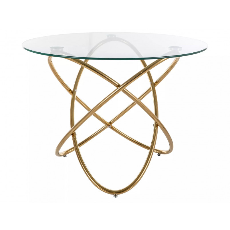 Stół szklany okrągły Orbit 100cm Signal - Elegancki Design