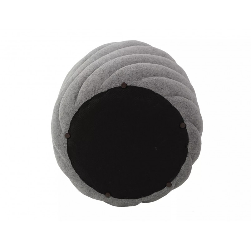 Pufa okrągła Pelaro szara Signal - Schowek, 42cm