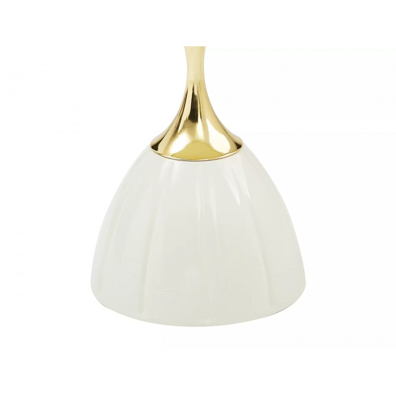 Stolik boczny Piana Signal | Biało-złoty, 38cm | Kup online