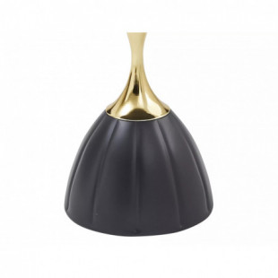 Stolik boczny Piana Signal | Czarno-złoty, 38cm