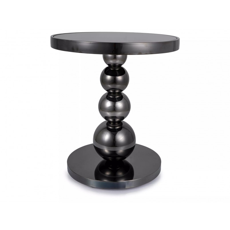 Stolik boczny szklany Rima 50cm czarny Signal - Stylowy i elegancki