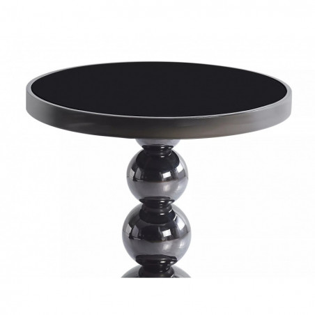 Stolik boczny szklany Rima 50cm czarny Signal - Stylowy i elegancki