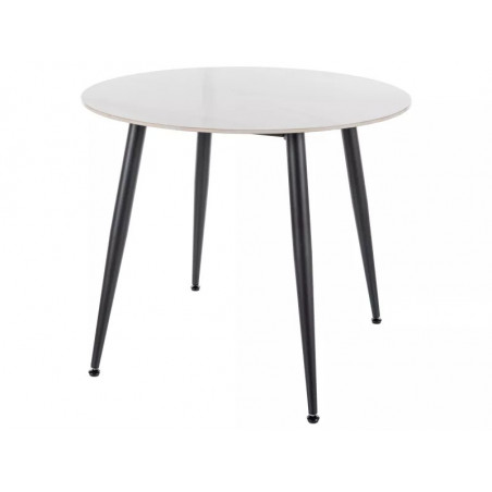 Stół okrągły Rion 90cm biały Signal | Elegancki design