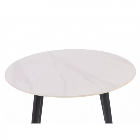 Stół okrągły Rion 90cm biały Signal | Elegancki design