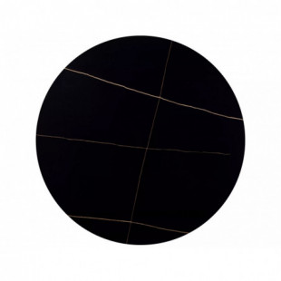 Stół okrągły Rion 90cm - Signal | Czarny efekt marmuru