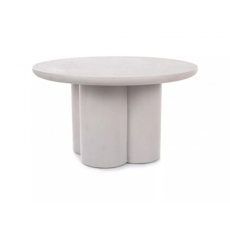 Stolik kawowy Signal Rosalia 80cm - Japandi, Mikrocement, Jasny Szary