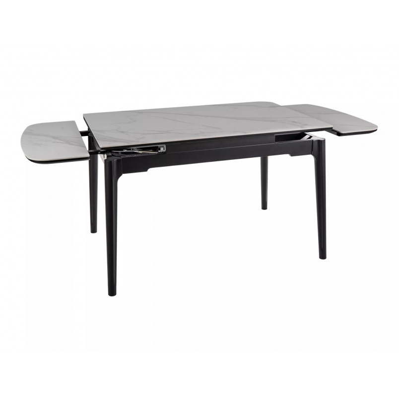 Stół rozkładany Signal Sento 120-180x80cm - Biały marmur