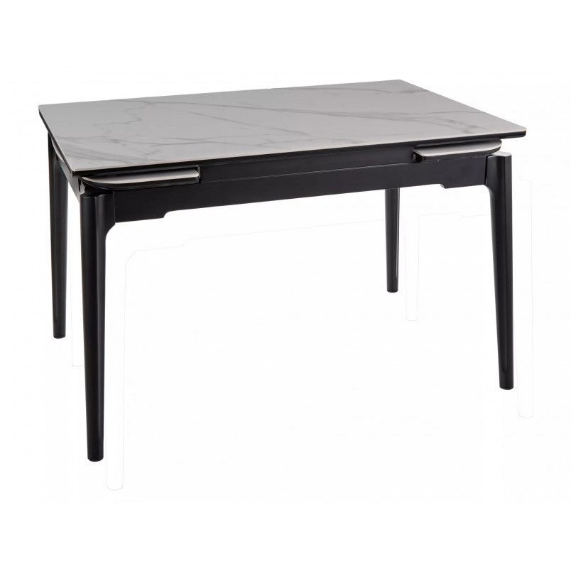 Stół rozkładany Signal Sento 120-180x80cm - Biały marmur