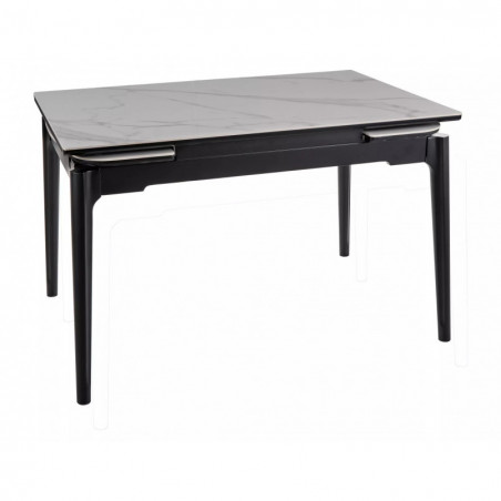 Stół rozkładany Signal Sento 120-180x80cm - Biały marmur