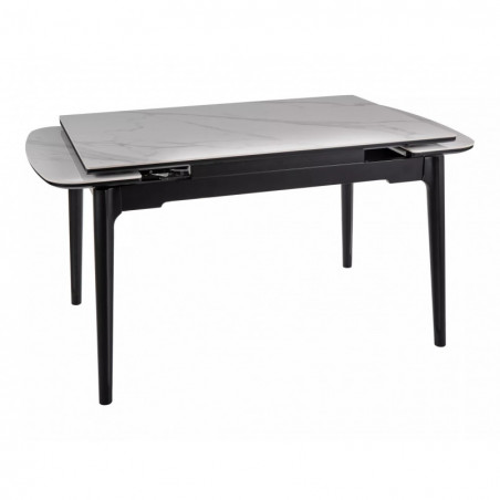 Stół rozkładany Signal Sento 120-180x80cm - Biały marmur