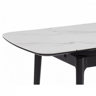 Stół rozkładany Signal Sento 120-180x80cm - Biały marmur