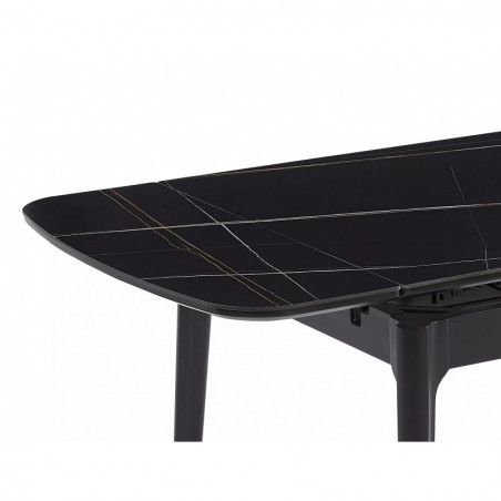 Stół rozkładany Signal Sento: Czarny marmur, 120-180x80cm - Kup Teraz!