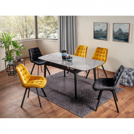 Stół rozkładany Signal Sento: Szary marmur, 120-180x80cm - Kup Teraz!