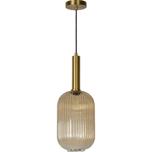 Lampa Wisząca Lucide Maloto | Szkło Bursztynowe, Mosiądz - Kup Teraz!