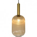 Lampa Wisząca Lucide Maloto | Szkło Bursztynowe, Mosiądz - Kup Teraz!
