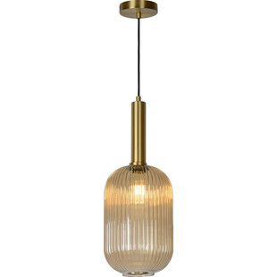 Lampa Wisząca Lucide Maloto | Szkło Bursztynowe, Mosiądz - Kup Teraz!