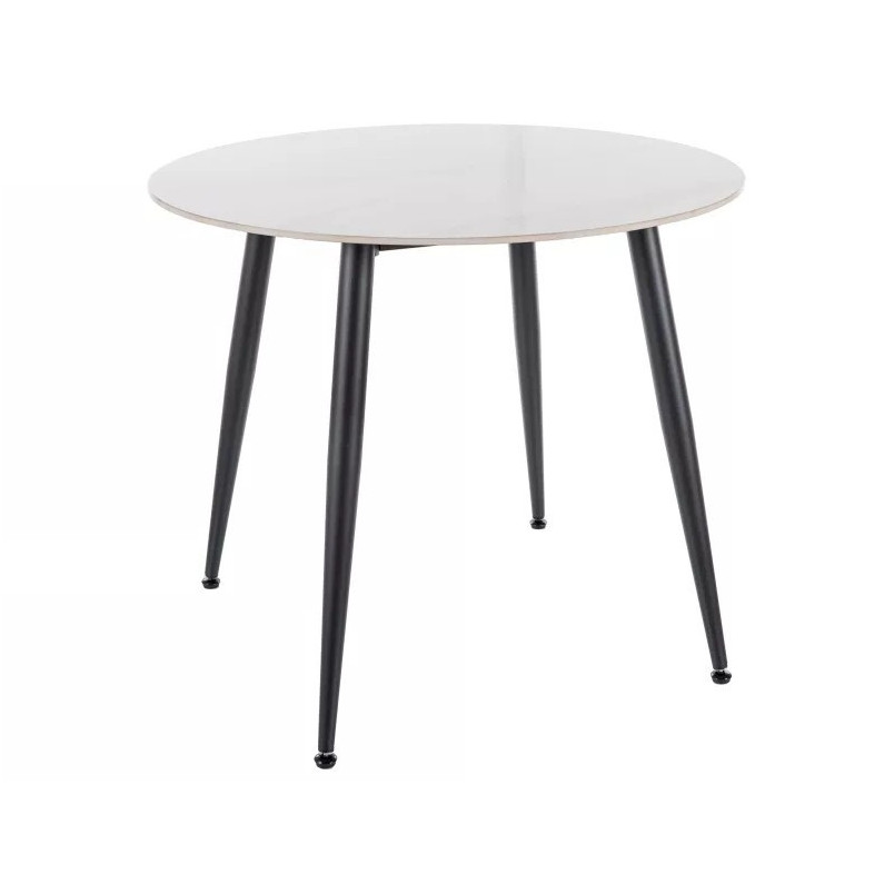 Stół okrągły Rion 90cm biały Signal | Elegancki design