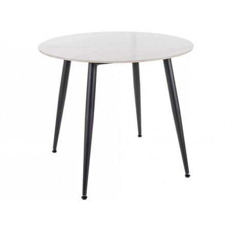 Stół okrągły Rion 90cm biały Signal | Elegancki design