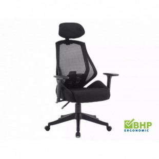 Fotel biurowy Signal Q-406 M - Ergonomiczny, Czarny
