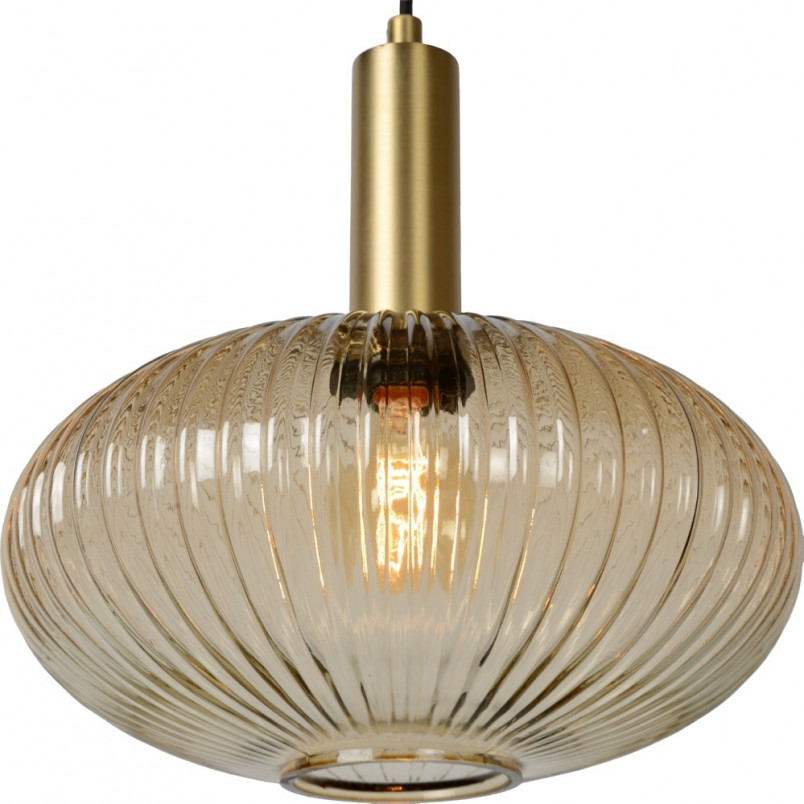 Lampa Wisząca Lucide Maloto - Bursztynowy Styl Retro | Sklep Lamp