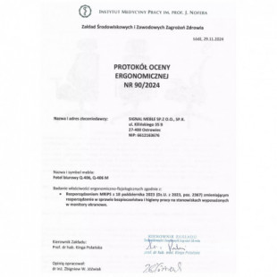 Fotel biurowy Signal Q-406 M - Ergonomiczny, Czarny