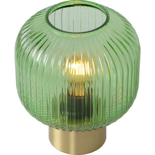 Lampa stołowa Lucide Maloto - Szklana, Retro, Zielona