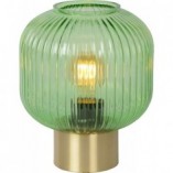 Lampa stołowa Lucide Maloto - Szklana, Retro, Zielona