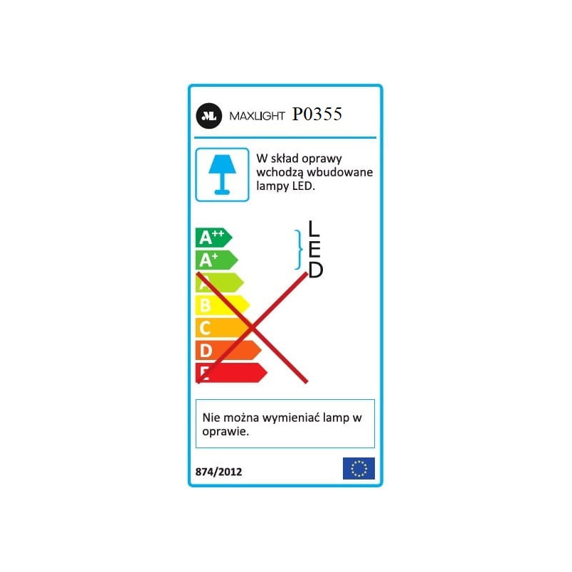 Lampa wisząca LED Organic 100cm chrom MaxLight | Minimalizm