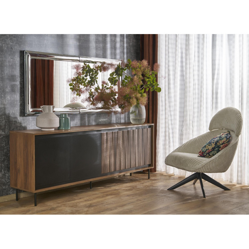 Lustro Glamour Abisso Halmar | 162x72cm | Srebrne
