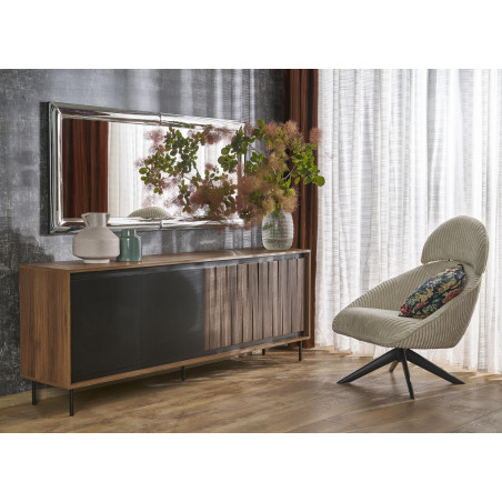 Lustro Glamour Abisso Halmar | 162x72cm | Srebrne