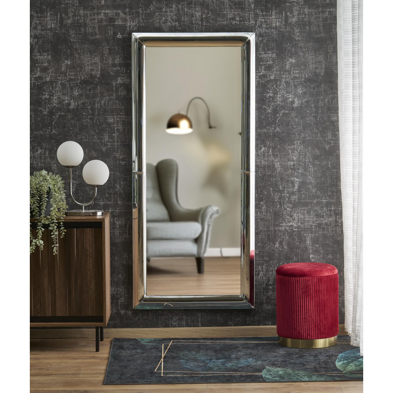 Lustro Glamour Abisso Halmar | 162x72cm | Srebrne