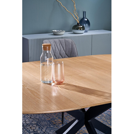 Stół rozkładany Acord 120-200cm Halmar | Naturalny / Czarny
