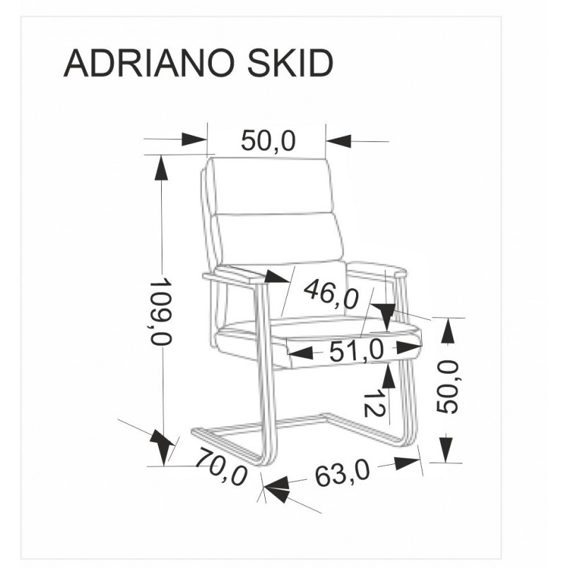 Krzesło biurowe Adriano Halmar - Elegancki design i komfort