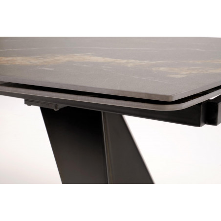 Stół rozkładany Armani Halmar | Nowoczesny design, czarny marmur