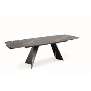 Stół rozkładany Armani Halmar | Nowoczesny design, czarny marmur