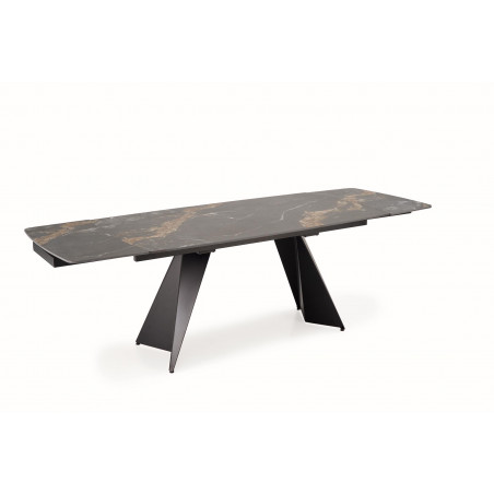 Stół rozkładany Armani Halmar | Nowoczesny design, czarny marmur