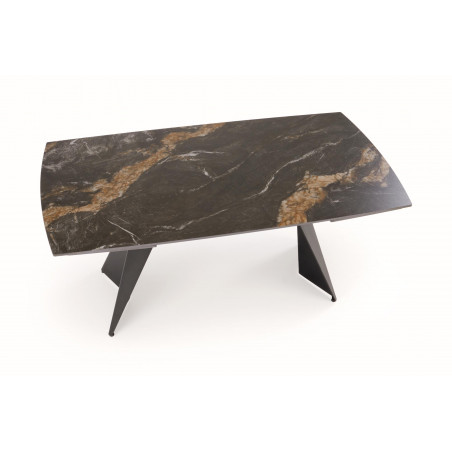 Stół rozkładany Armani Halmar | Nowoczesny design, czarny marmur