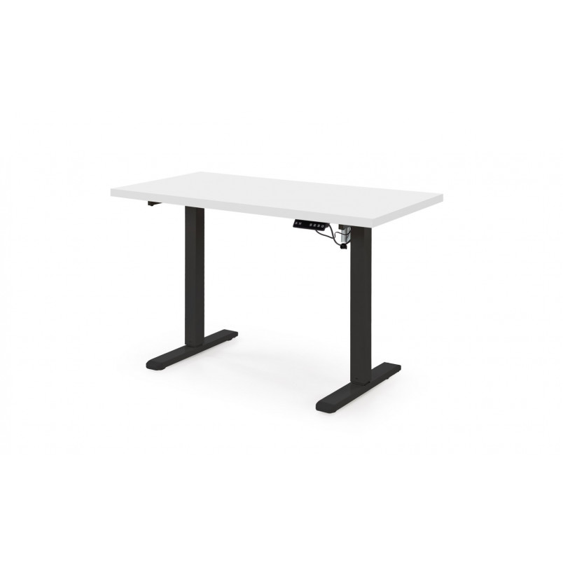 Biurko elektryczne Halmar B54 - 120x60cm | Biały/Czarny