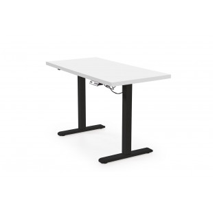 Biurko elektryczne Halmar B54 - 120x60cm | Biały/Czarny