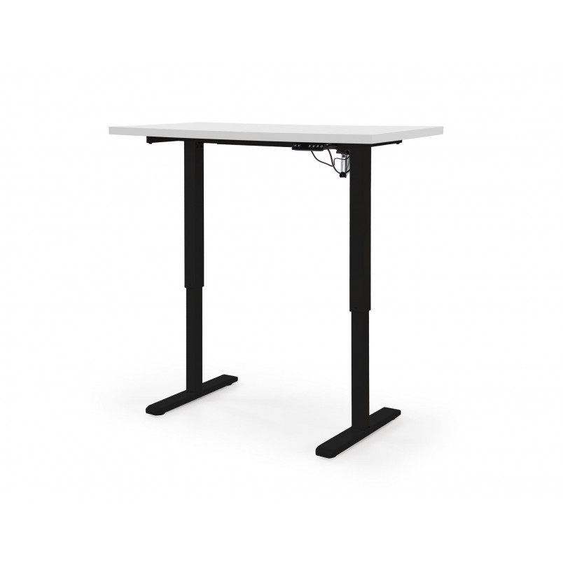 Biurko elektryczne Halmar B54 - 120x60cm | Biały/Czarny