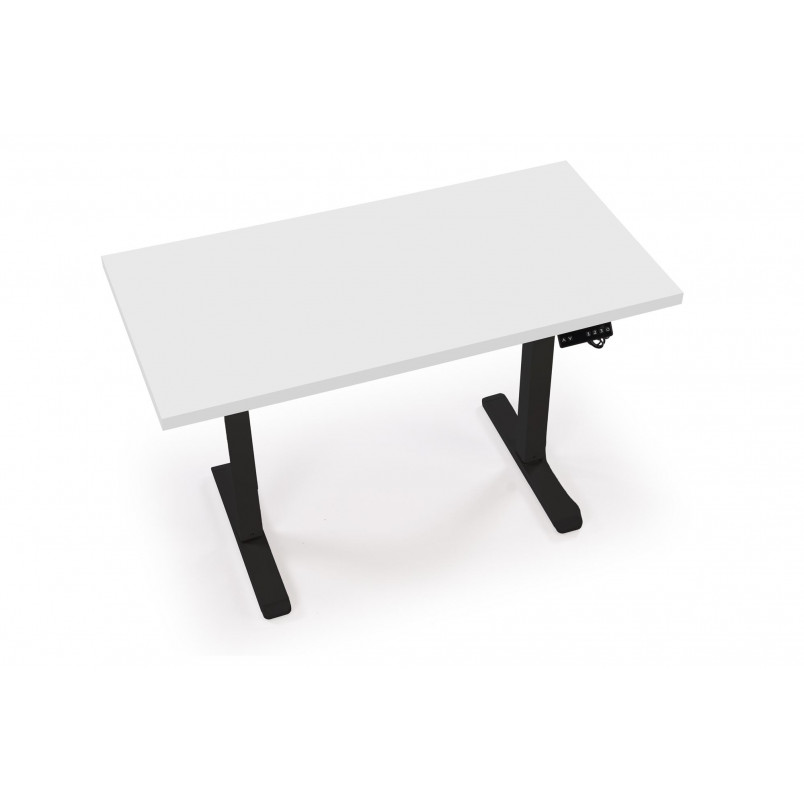 Biurko elektryczne Halmar B54 - 120x60cm | Biały/Czarny