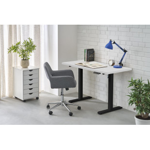 Biurko elektryczne Halmar B54 - 120x60cm | Biały/Czarny