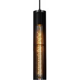Lampa wisząca czarna Lionel | Lucide - Loftowa lampa E27