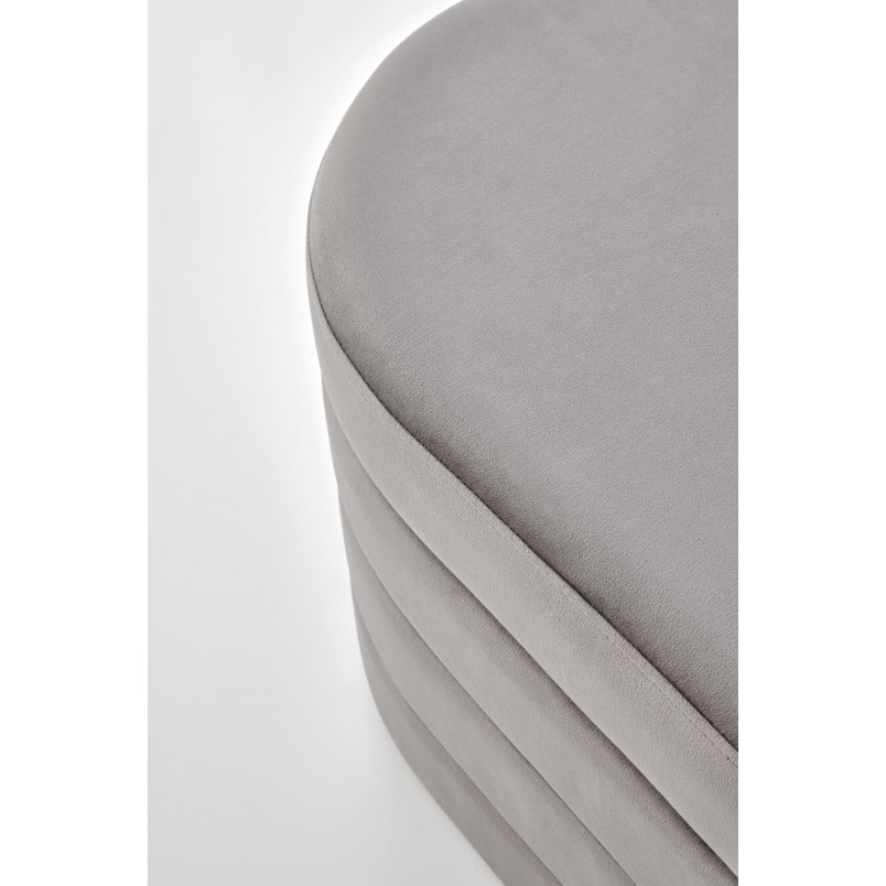 Ławka welurowa Calpi Halmar | Schowek, 110x46cm, Szara