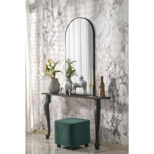 Lustro ścienne Curio czarne Halmar | 120x60cm
