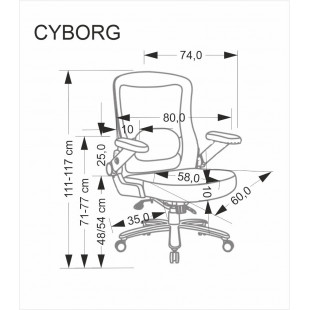 Fotel biurowy Cyborg Halmar - Ergonomia i styl | Sklep mebli