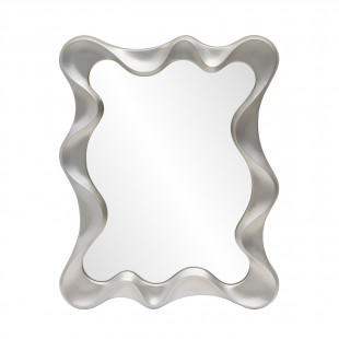 Lustro Futurystyczne Deco Halmar 90x70cm - Srebrny Antyczny